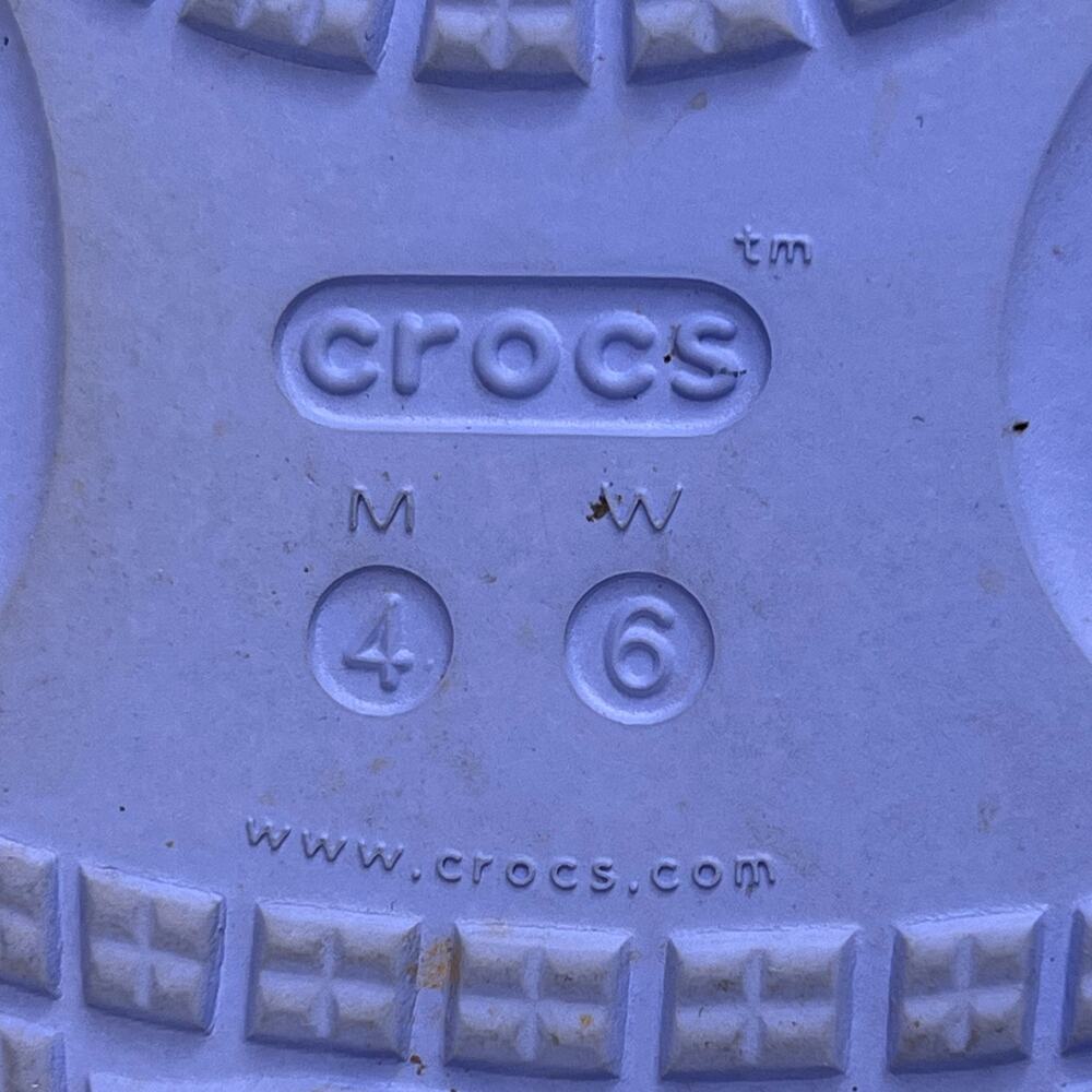 Crocs Classic V2 Slide Sandal Purple/Blue Men's 4/ Women's 6 - Picture 9 of 9